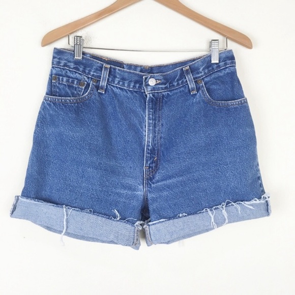 Levi's Pants - VTG LEVIS 550 Denim Cutoff Mom Shorts Relaxed Fit